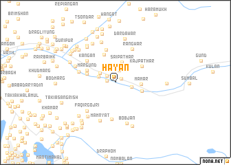 map of Hāyan