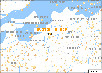 map of Hayat Ali Lakhar