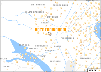 map of Hayātani Umrāni