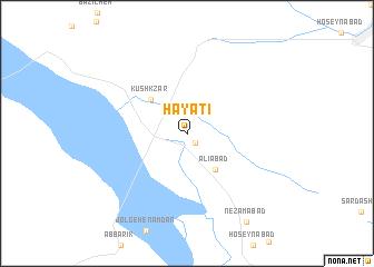 map of Ḩayātī