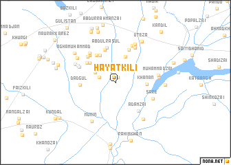 map of Hayāt Kili