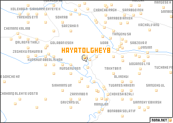 map of Ḩayāt ol Gheyb