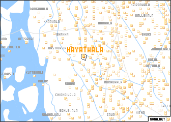 map of Hayātwāla