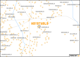 map of Hayātwāla