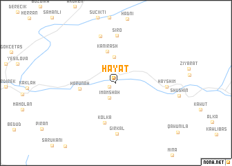 map of Ḩayāt