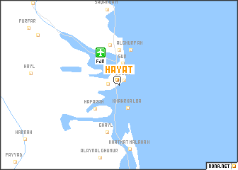 map of Ḩayāt