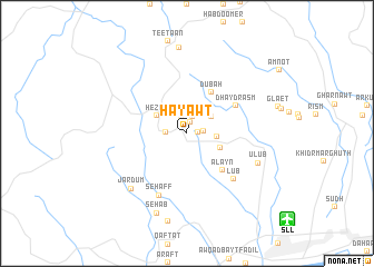 map of Ḩayawt
