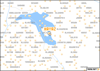 map of Ḩayāz