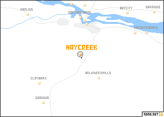 map of Hay Creek