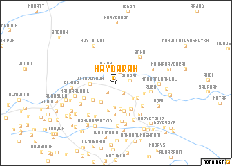 map of Ḩaydarah
