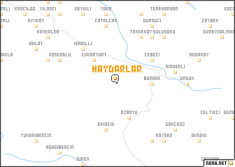 map of Haydarlar