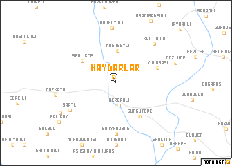 map of Haydarlar