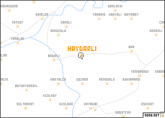 map of Haydarlı