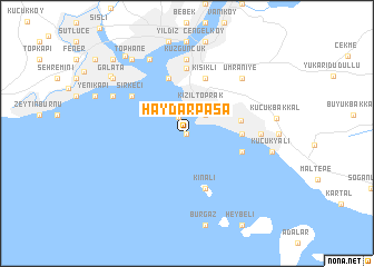 map of Haydarpaşa