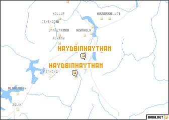map of Ḩayd Bin Haytham