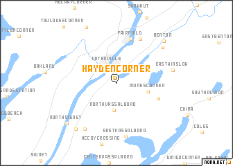 map of Hayden Corner