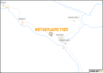 map of Hayden Junction