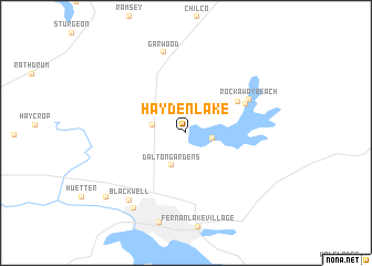 map of Hayden Lake