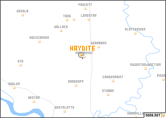 map of Haydite