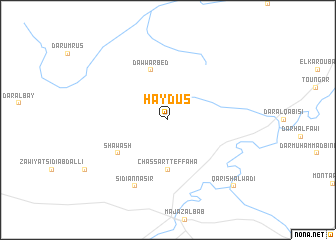 map of Ḩaydūs