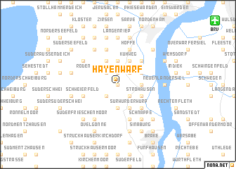 map of Hayenwärf