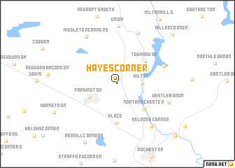 map of Hayes Corner