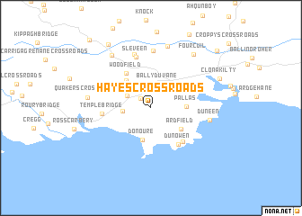 map of Hayes Cross Roads