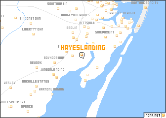 map of Hayes Landing