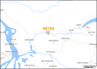 map of Hayes