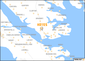 map of Hayes