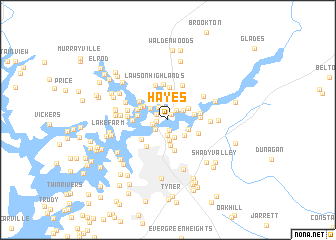 map of Hayes