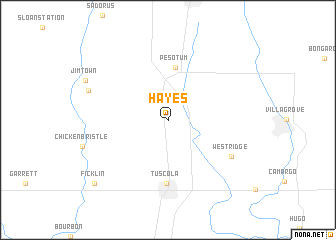 map of Hayes