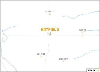 map of Hayfield