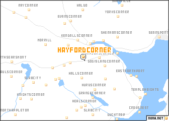 map of Hayford Corner