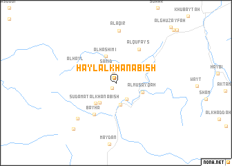 map of Ḩayl al Khanābish