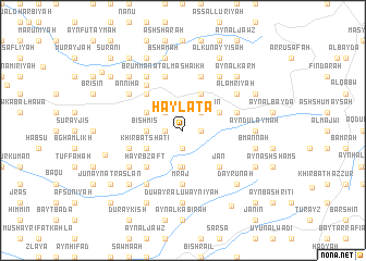 map of Ḩaylātā