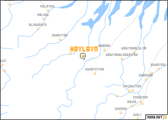 map of Ḩaylayn