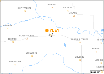 map of Hayley