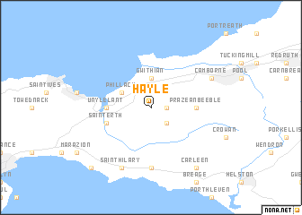 map of Hayle