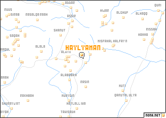 map of Ḩayl Yaman