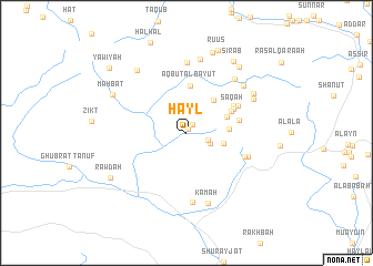 map of Ḩayl