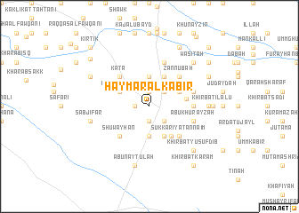 map of Ḩaymar al Kabīr