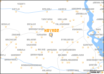 map of Ḩaymar