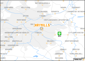 map of Hay Mills