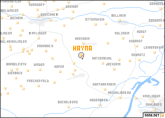 map of Hayna