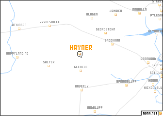 map of Hayner