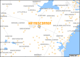 map of Haynes Corner