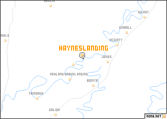 map of Haynes Landing