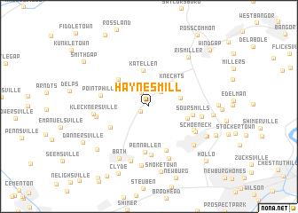 map of Haynes Mill