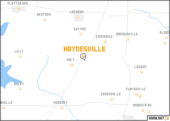 map of Haynesville